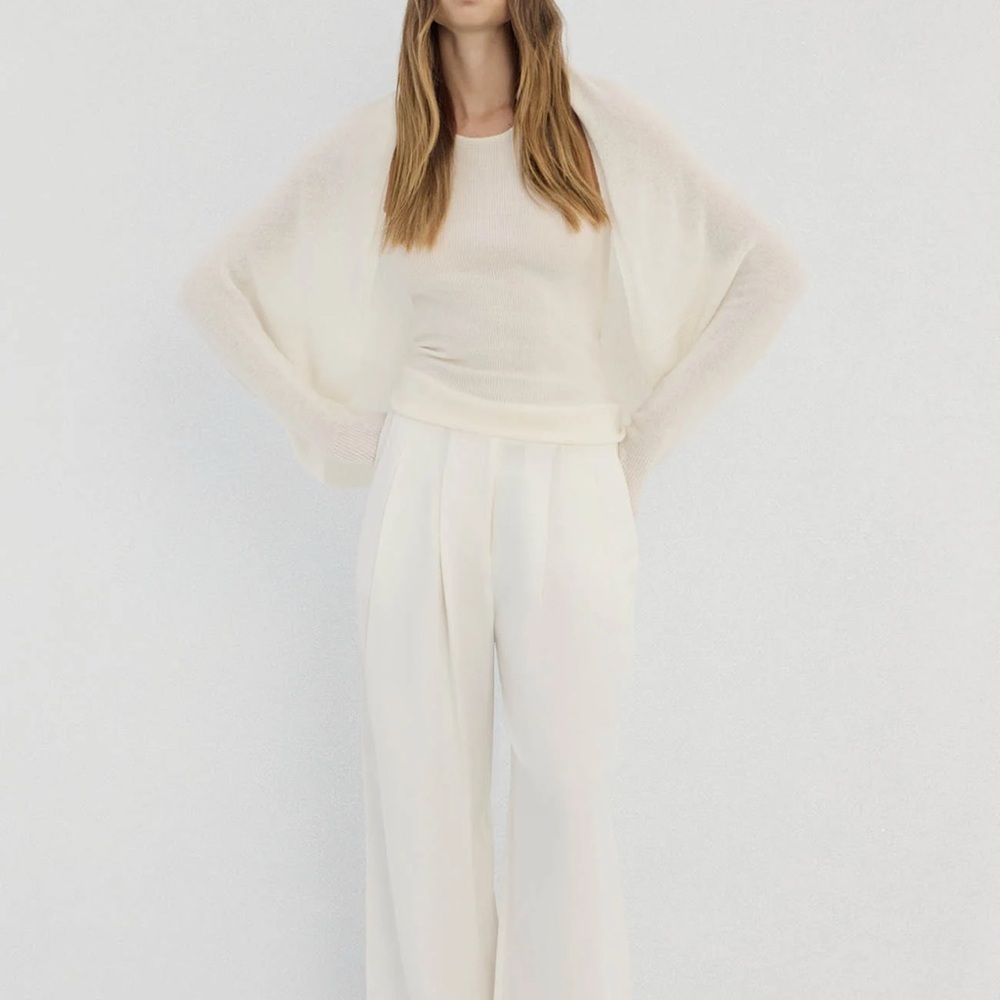 NakedCashmere Meli shrug Ecru size Medium